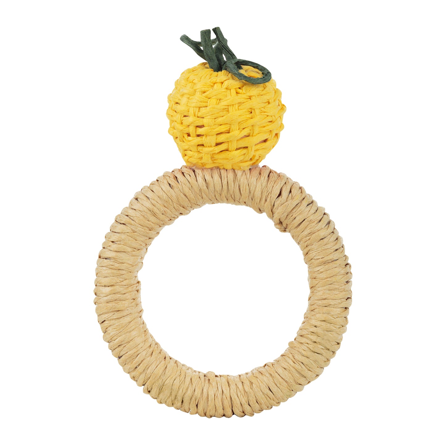 Dining & Tableware: Handwoven Lemon Napkin Ring by Talah Home