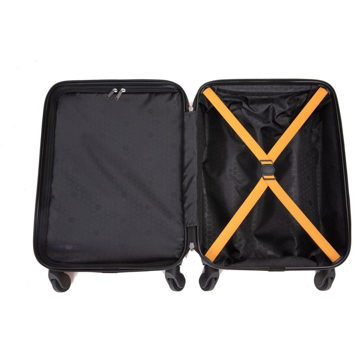 20" Carry on Luggage Lightweight Suitcase, Spinner Wheels, Orange