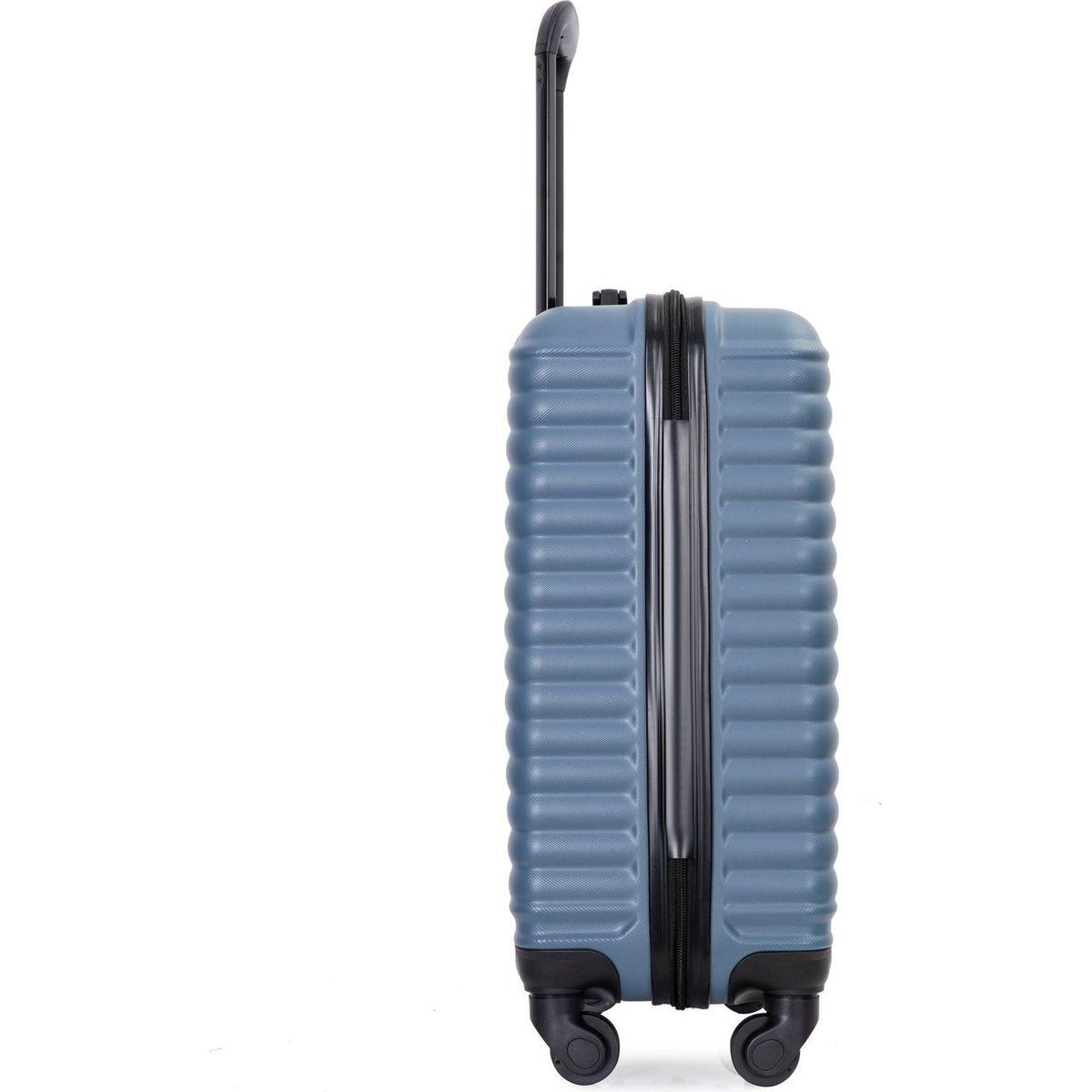 20" Carry on Luggage Lightweight Suitcase, Spinner Wheels, Blue