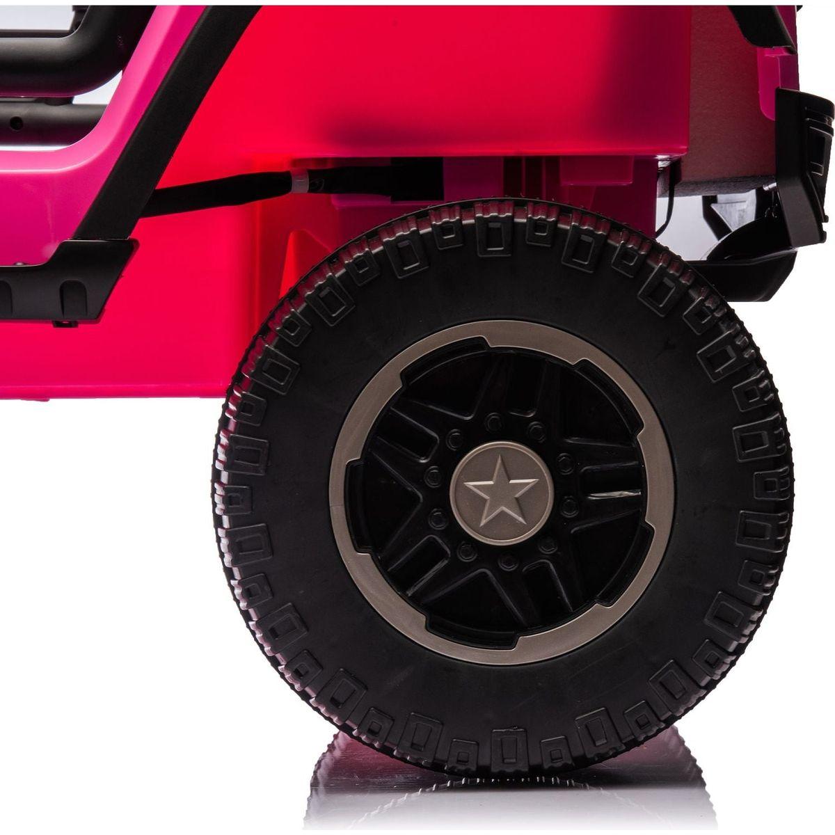 24V Two-Seater Kids Ride On Truck Car W/Parents Control,200wx2,Seat width 20.28in,Four-wheel Suspension,LED Lights,Music,MP3,Bluetooth,Two independent seat belts,Suitable for off-road For Kids Aged 3+
