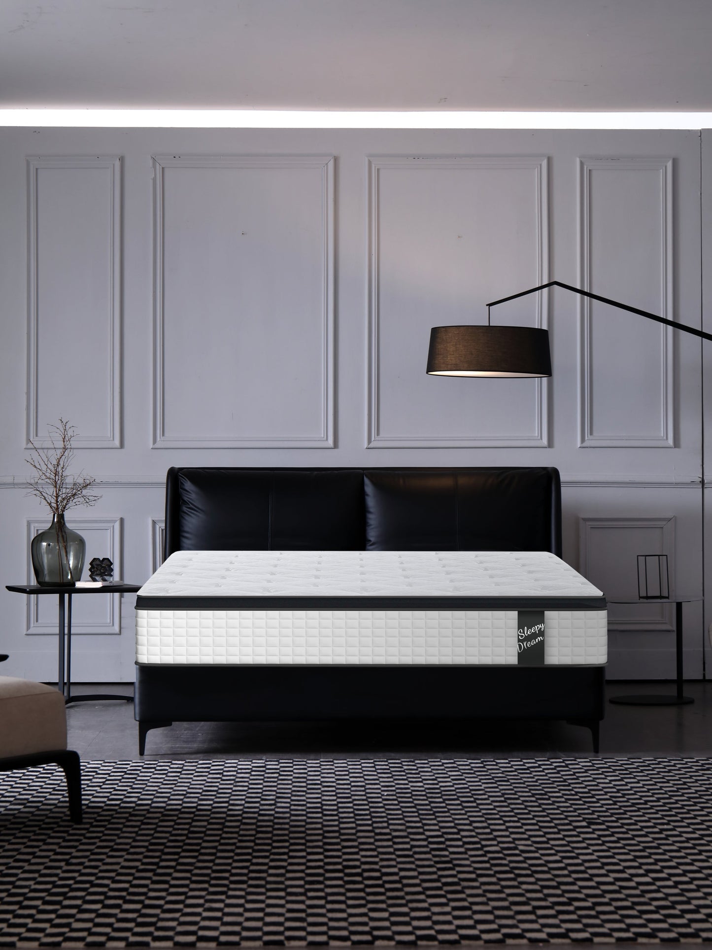 12 Inch Queen Size Oeko-tex100 Cool Kniited Cover Memrory Foam 7 Zoned Pocket Spring Hybrid Mattress