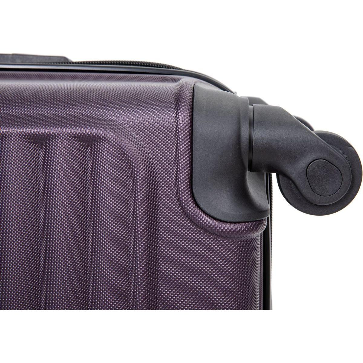 20" Carry on Luggage Lightweight Suitcase, Spinner Wheels, Purple