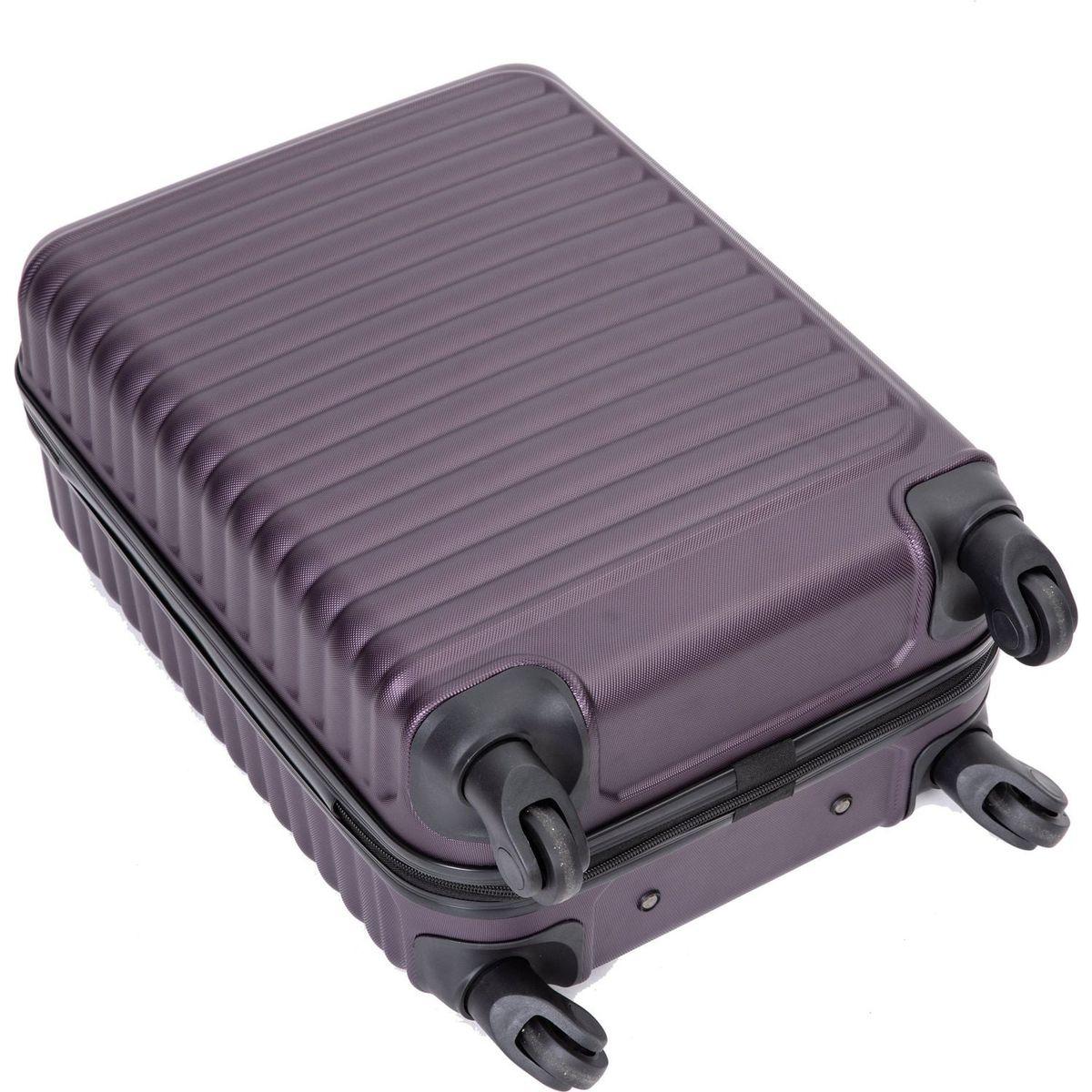20" Carry on Luggage Lightweight Suitcase, Spinner Wheels, Purple