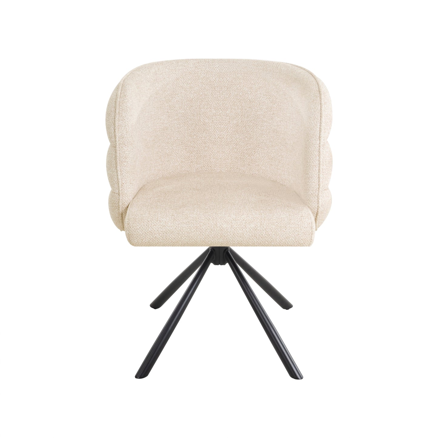 270° Swivel Home Office Desk Chairs Set of 2,Modern Dining Chairs, Upholstered Bedroom Chairs with Metal Base,Makeup Chair for Vanity, for Living Room, Bedroom,Study Room,Dining Room(Beige)
