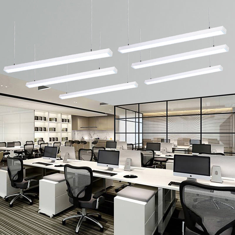 Callie Modern Pendant - Sleek Rectangular LED Light with Adjustable Length