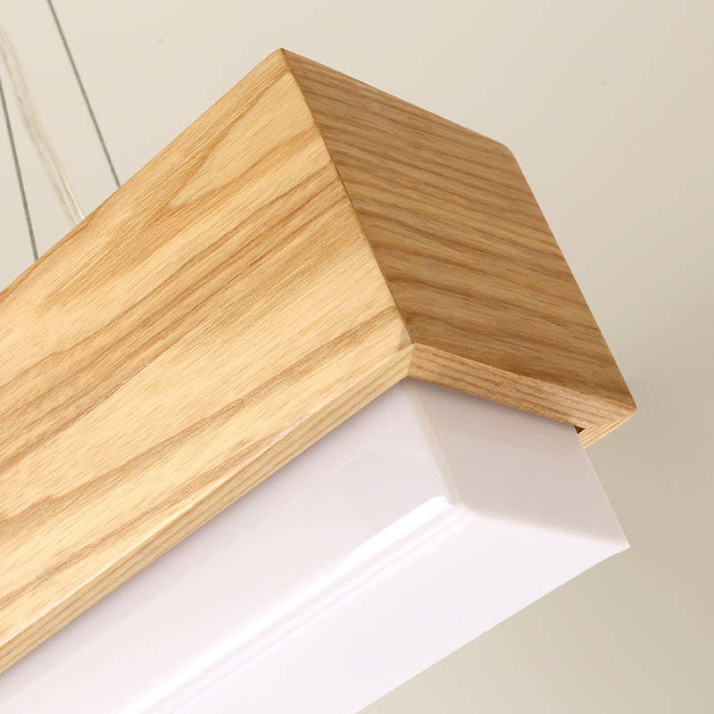 Laila Modern Wood Pendant Light: Warm Elegance for Your Dining Room