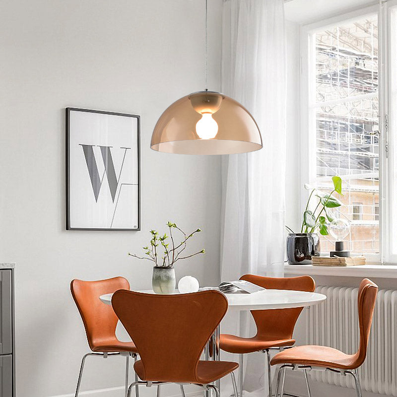 Astrid's Nordic Dome Pendant Light (Red/Black/White)