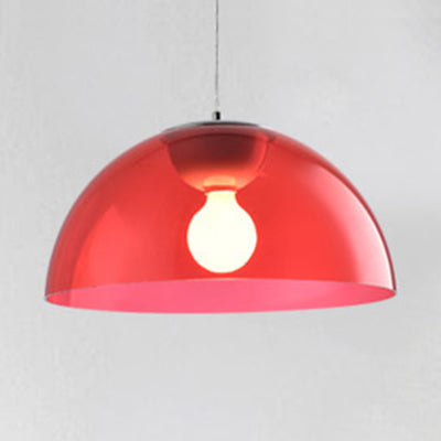 Astrid's Nordic Dome Pendant Light (Red/Black/White)