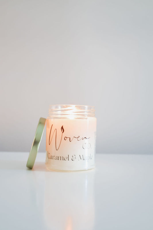 Pet Supplies: Caramel & Maple by Woven Co. Candles