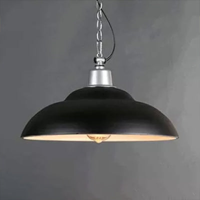 Adalynn Industrial Pendant: Dual Shades & Vintage Charm (Black & Green