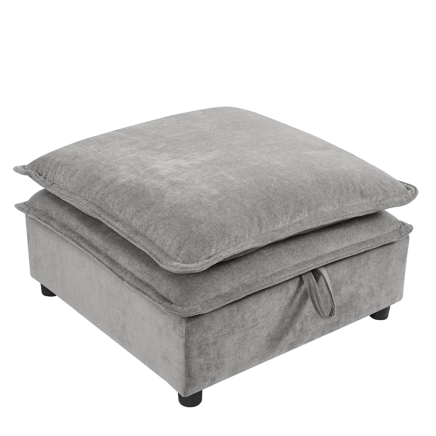 U_Style Double-Layer Cushion Modern Large U-Shaped Modular Sofa, Freely Combinable 6-Seater with Storage Function, Convertible to Sofa Bed, Perfect for Living Rooms, Offices, and Apartments