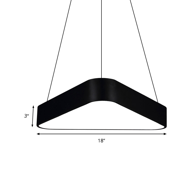 Ariella Modern Triangle Pendant: Light Up Your Space with Style and Warmth