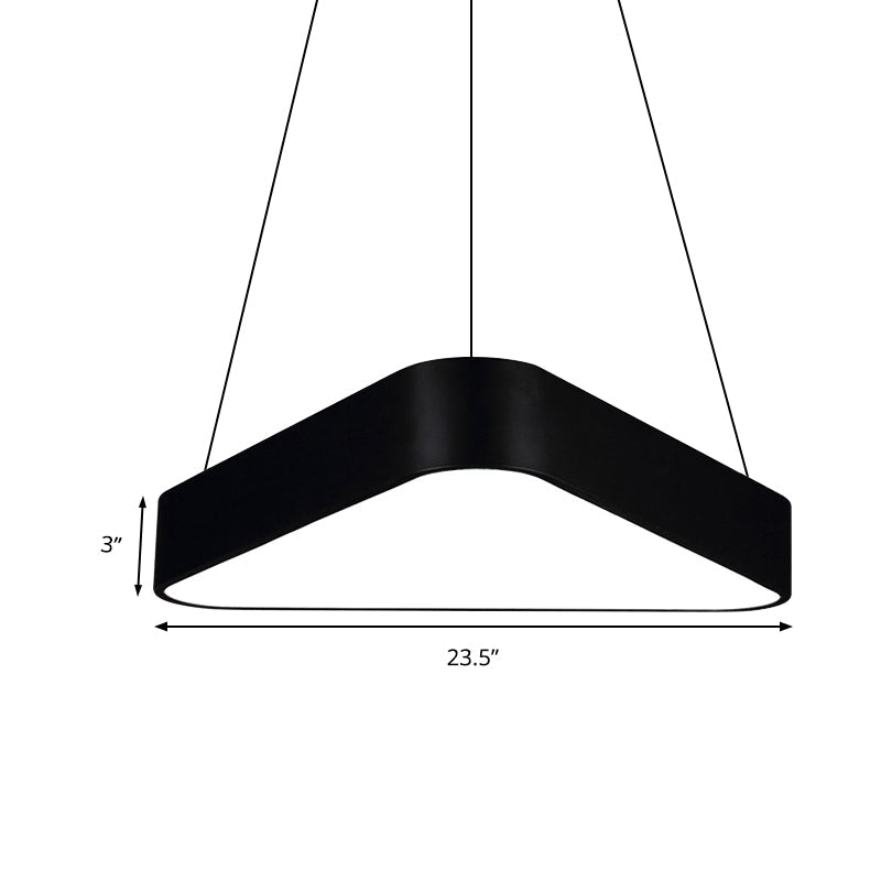 Ariella Modern Triangle Pendant: Light Up Your Space with Style and Warmth
