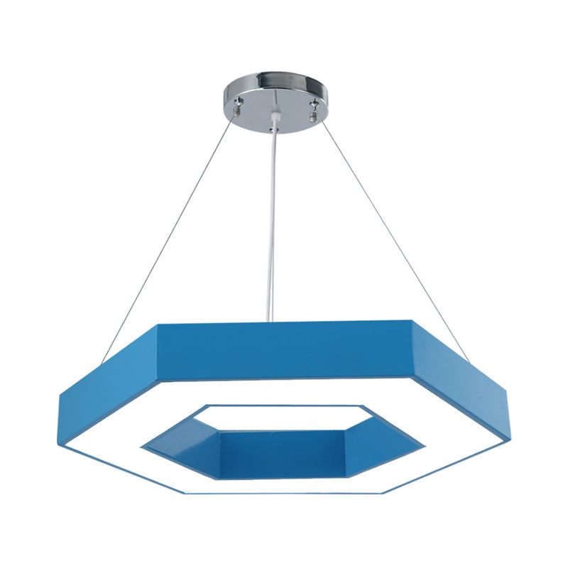 Stella's Contemporary LED Honeycomb Pendant Light - Vibrant Green/Blue/Red in White/Warm/Natural Light Options