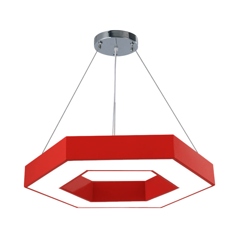 Stella's Contemporary LED Honeycomb Pendant Light - Vibrant Green/Blue/Red in White/Warm/Natural Light Options