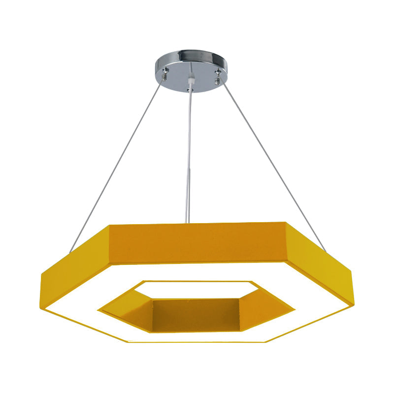 Stella's Contemporary LED Honeycomb Pendant Light - Vibrant Green/Blue/Red in White/Warm/Natural Light Options