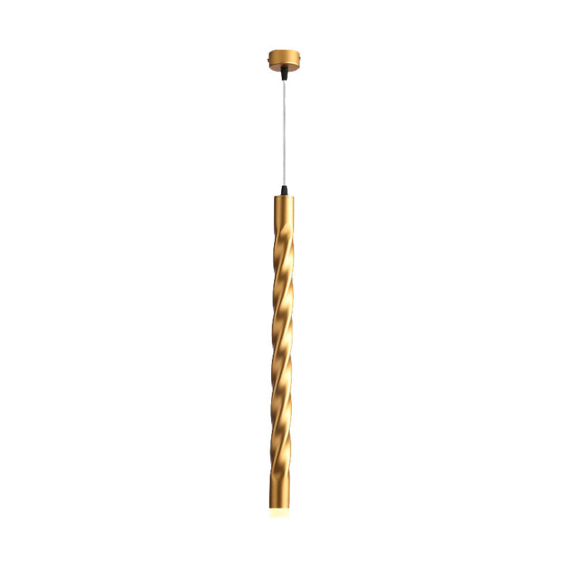 Eliana Captivating Rope Pendant: Modern Elegance in Gold