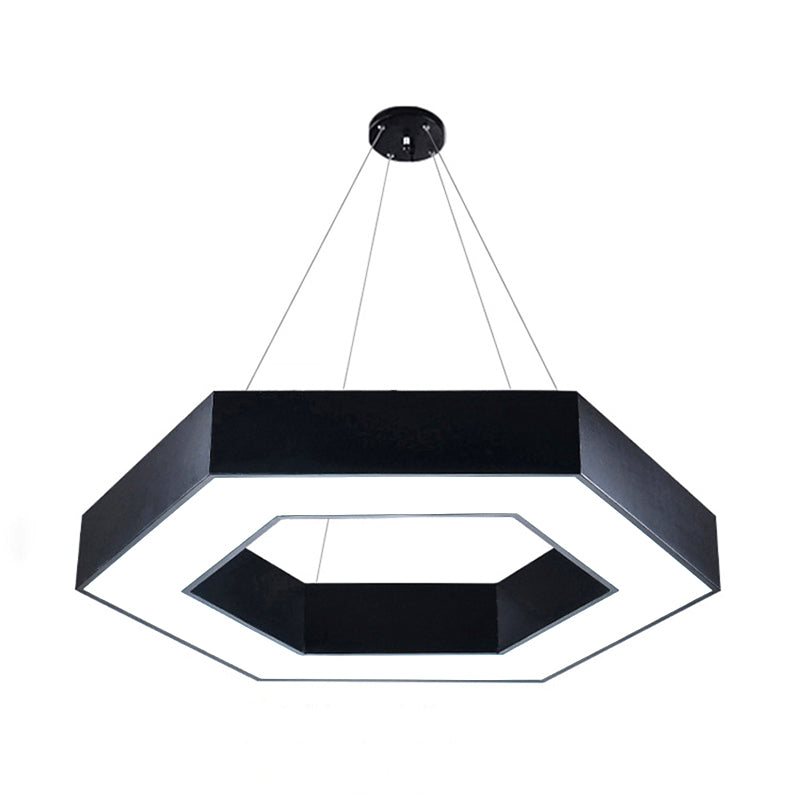 Blakely Modern Hexagonal LED Pendant: Illuminate Your Office with Style and Functionality