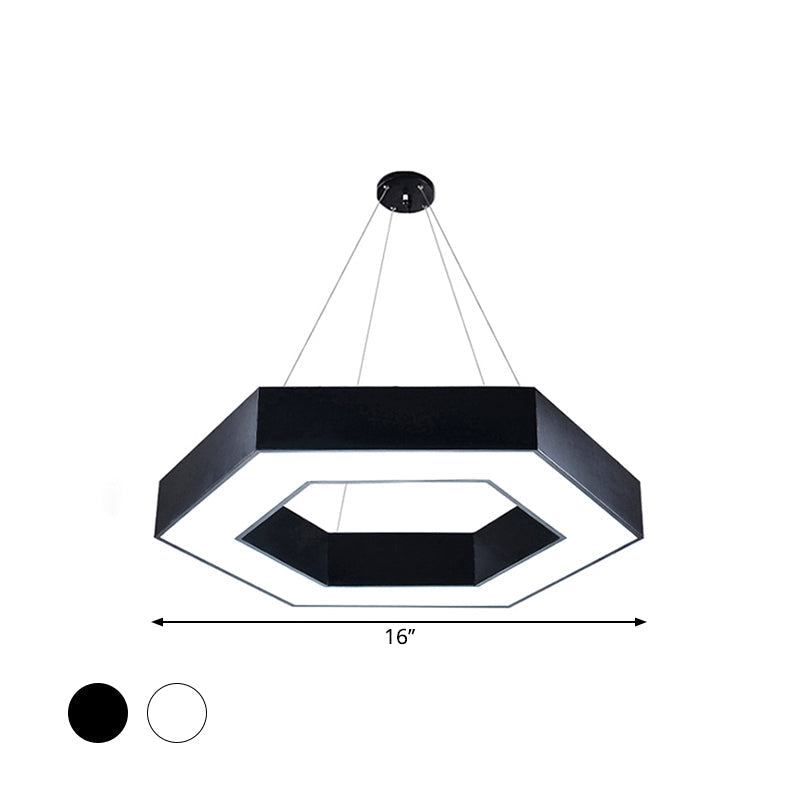 Blakely Modern Hexagonal LED Pendant: Illuminate Your Office with Style and Functionality