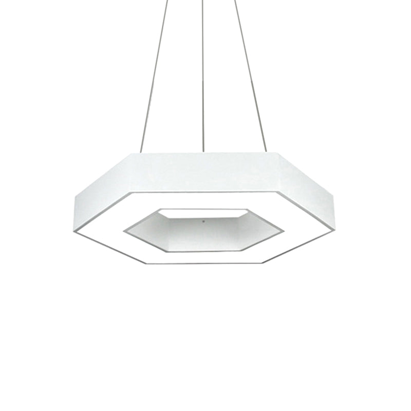 Blakely Modern Hexagonal LED Pendant: Illuminate Your Office with Style and Functionality