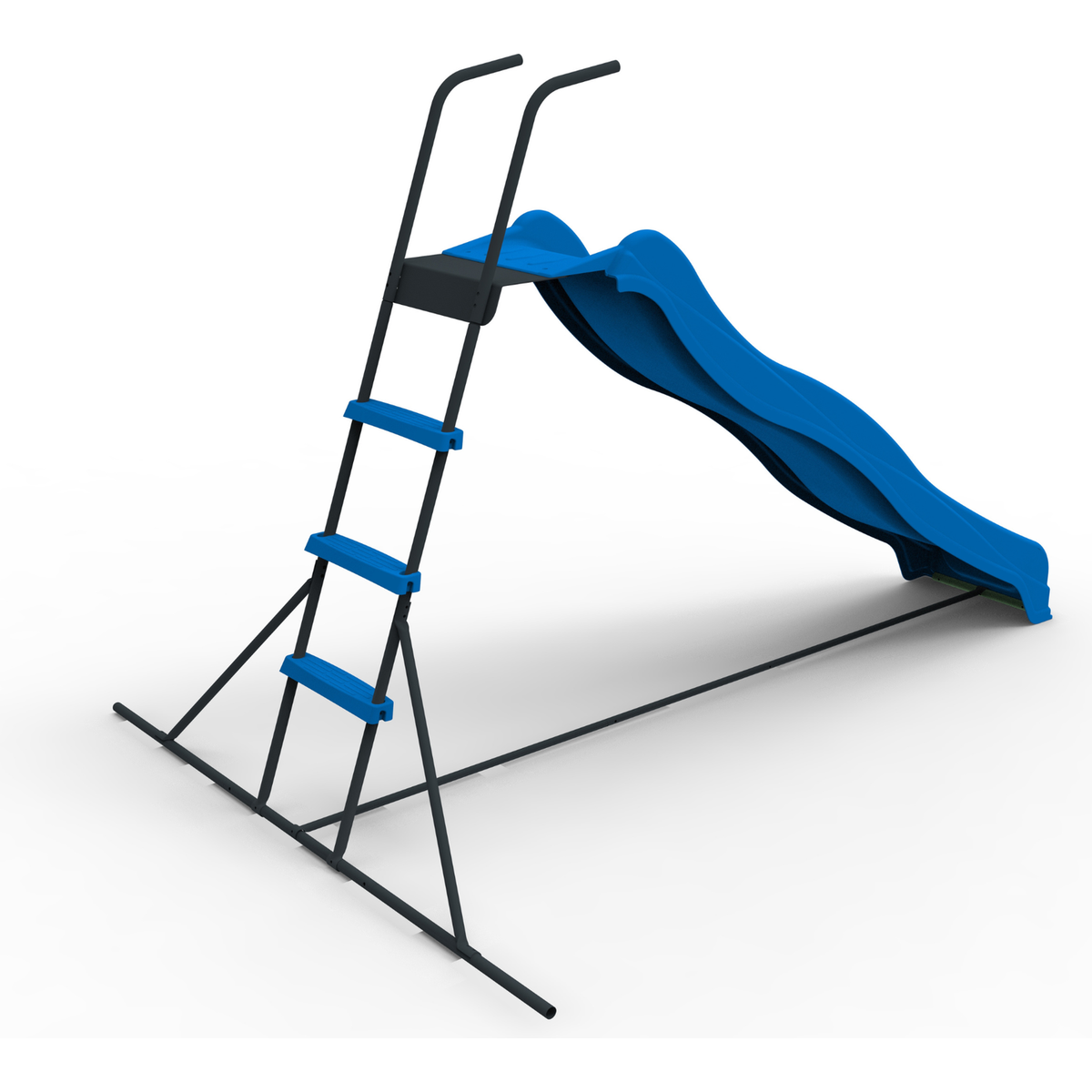 XSL003 2.2M kids plastic slide indoor Freestanding playground equipment children plastic slide kids indoor slide blue