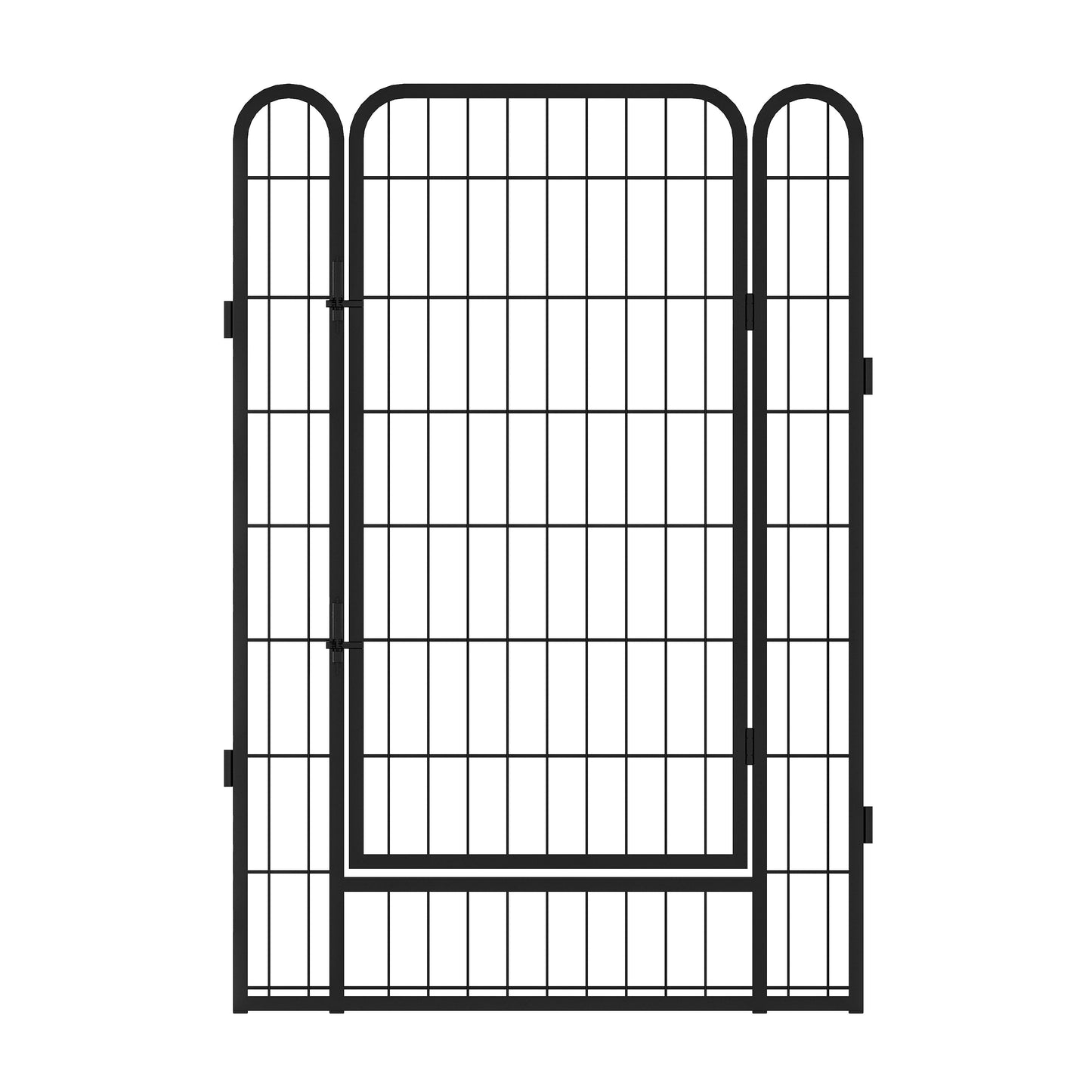 12 Panels Heavy-Duty Metal Playpen with Door, 39.37' H Dog Fence Pet Exercise Pen for Outdoor, Indoor