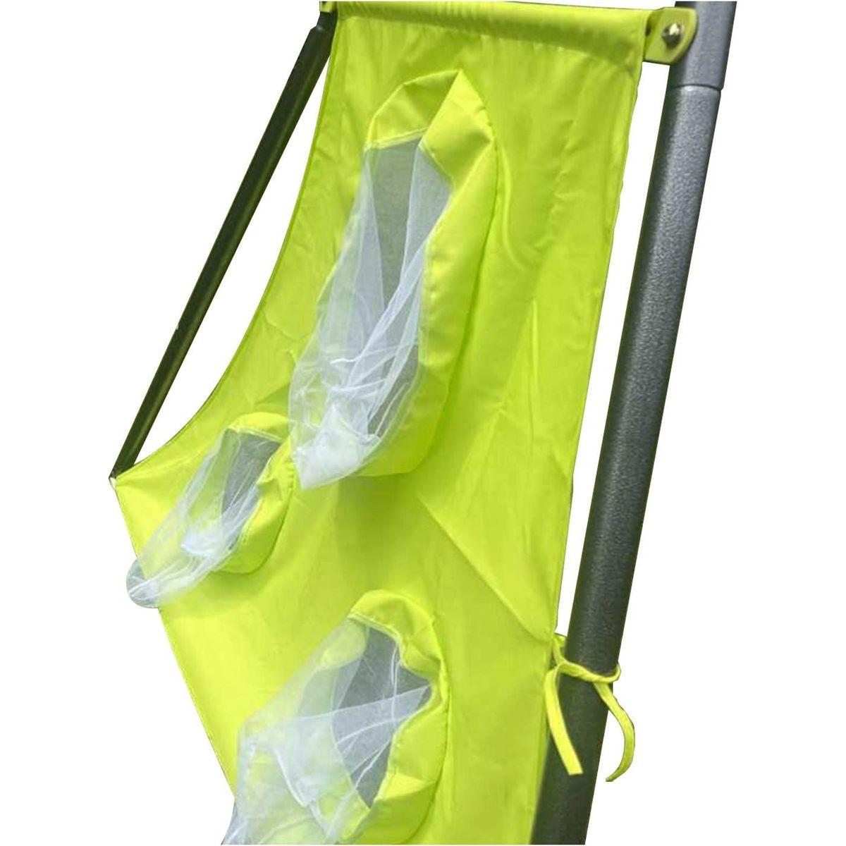 XNS052 green and blue interesting six function swingset with net swing metal plastic safe swing set 440lbs for outdoor playground for age 3+ with 31.5in net swing