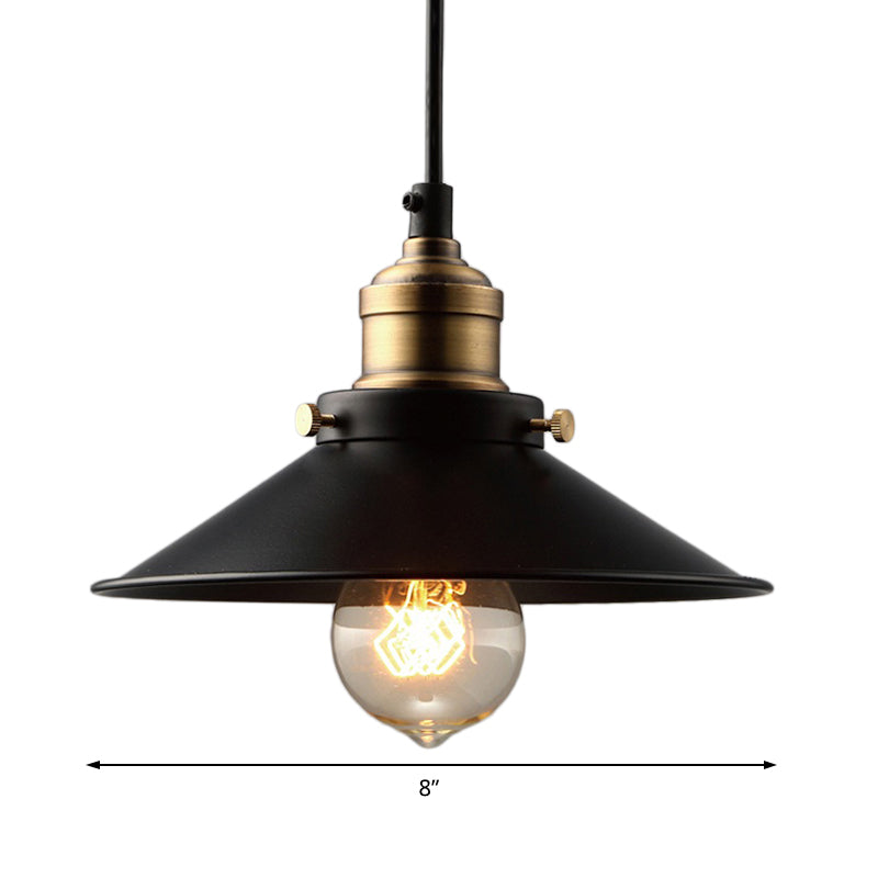 Enliven Your Space with Industrial Chic: The Black Cone Metal Pendant Light