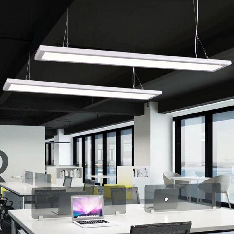 Kimberly Modern Panel Pendant - Sleek White LED Light