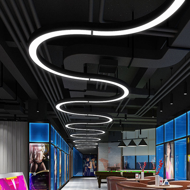 Addilynn Sleek Arc: Modern LED Pendant Lamp