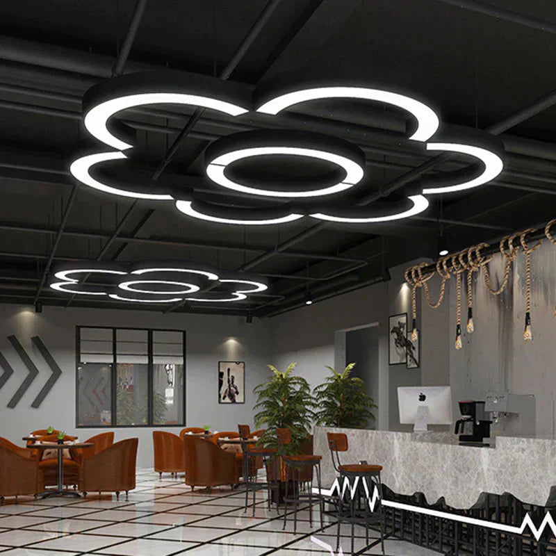 Daniel's Modern Arc Pendant - Sleek LED Light for Spacious Areas