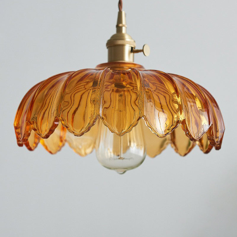Lucille Scalloped Pendant - Industrial Elegance for Any Space