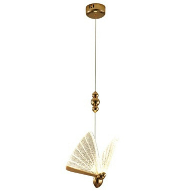 Art Deco LED Pendant Light - Butterfly Design for Bedroom Ambiance
