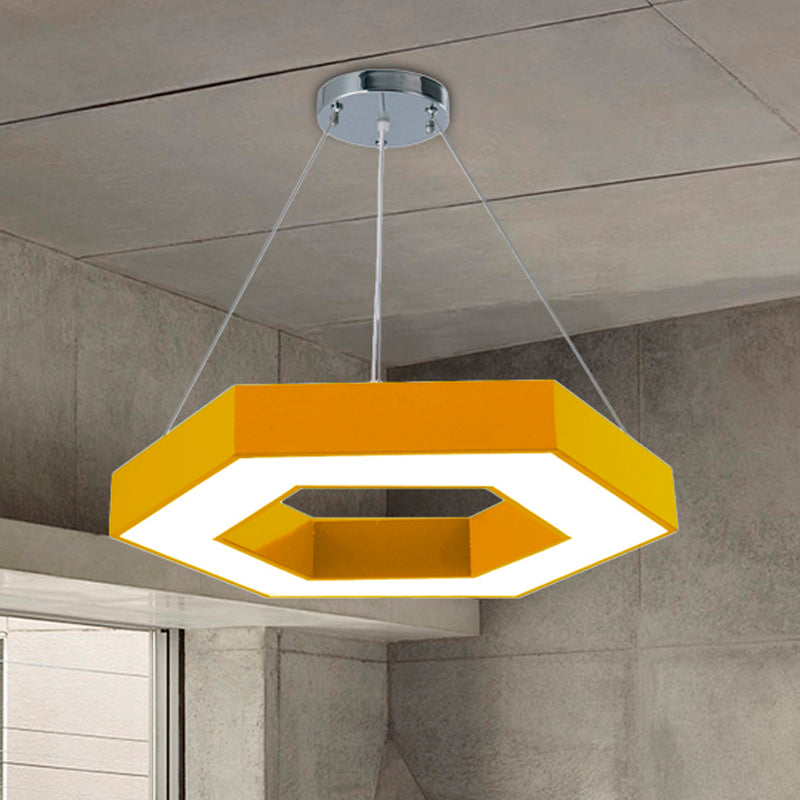 Stella's Contemporary LED Honeycomb Pendant Light - Vibrant Green/Blue/Red in White/Warm/Natural Light Options
