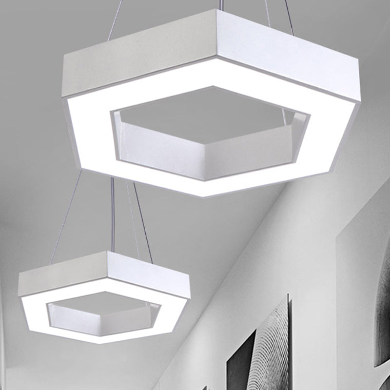 Stella's Contemporary LED Honeycomb Pendant Light - Vibrant Green/Blue/Red in White/Warm/Natural Light Options