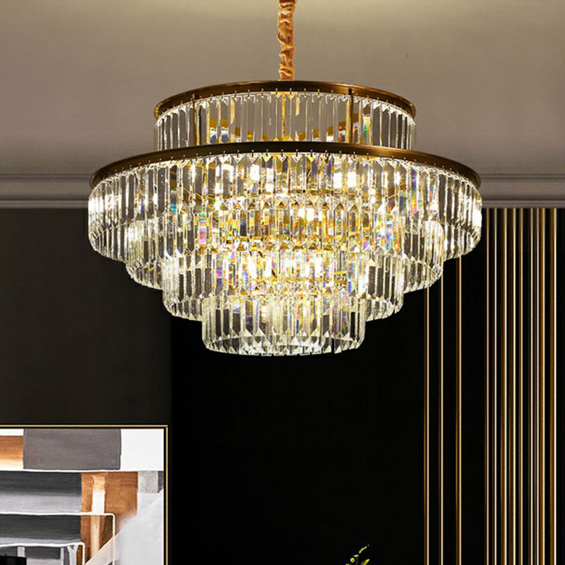 Claire's Illuminating Crystal Pendant: Modern Elegance for Your Living Room