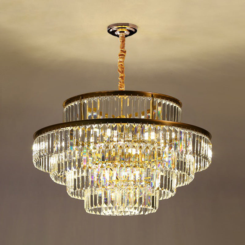 Claire's Illuminating Crystal Pendant: Modern Elegance for Your Living Room