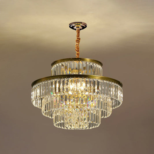 Claire's Illuminating Crystal Pendant: Modern Elegance for Your Living Room