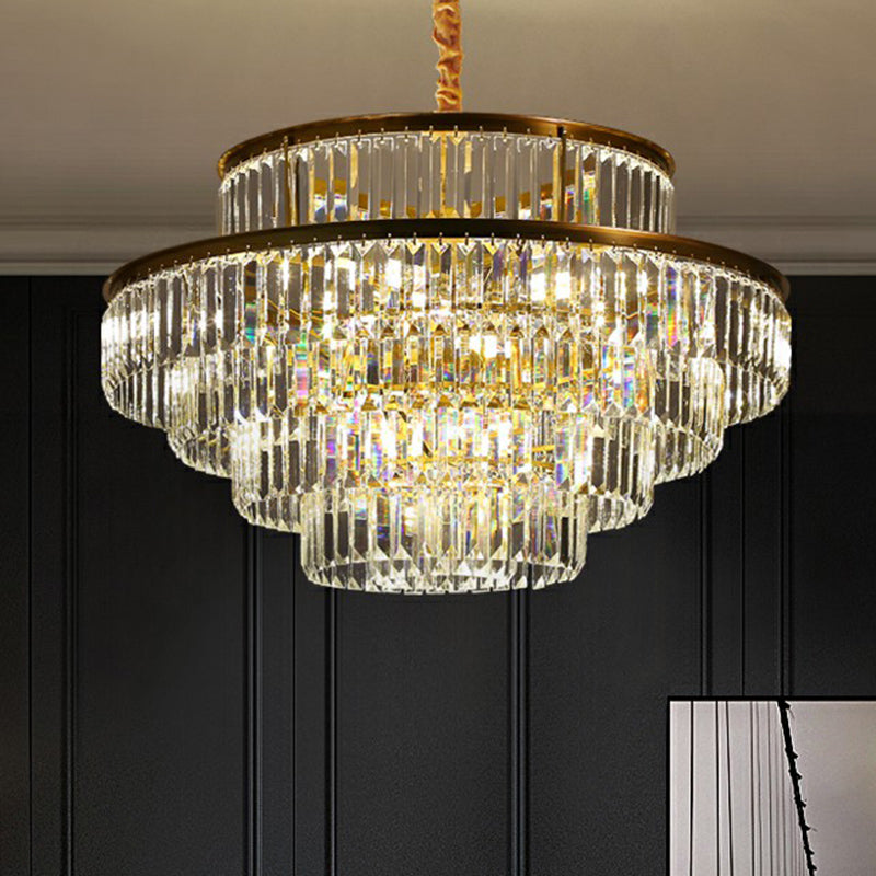 Claire's Illuminating Crystal Pendant: Modern Elegance for Your Living Room