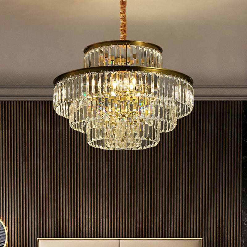 Claire's Illuminating Crystal Pendant: Modern Elegance for Your Living Room