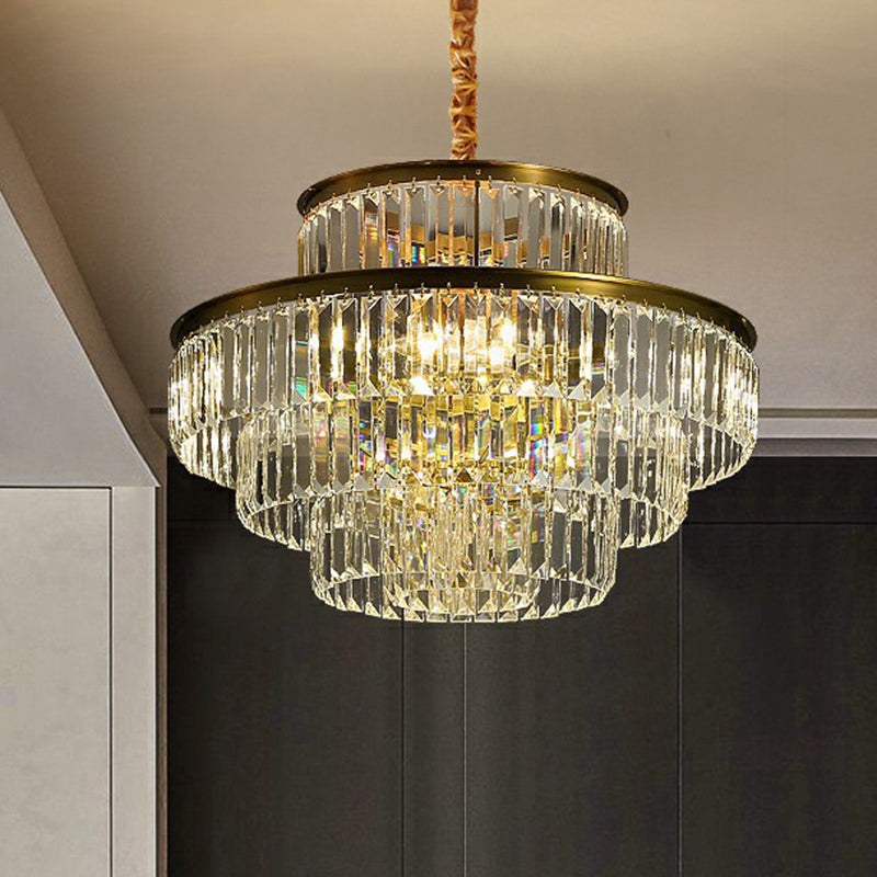 Claire's Illuminating Crystal Pendant: Modern Elegance for Your Living Room