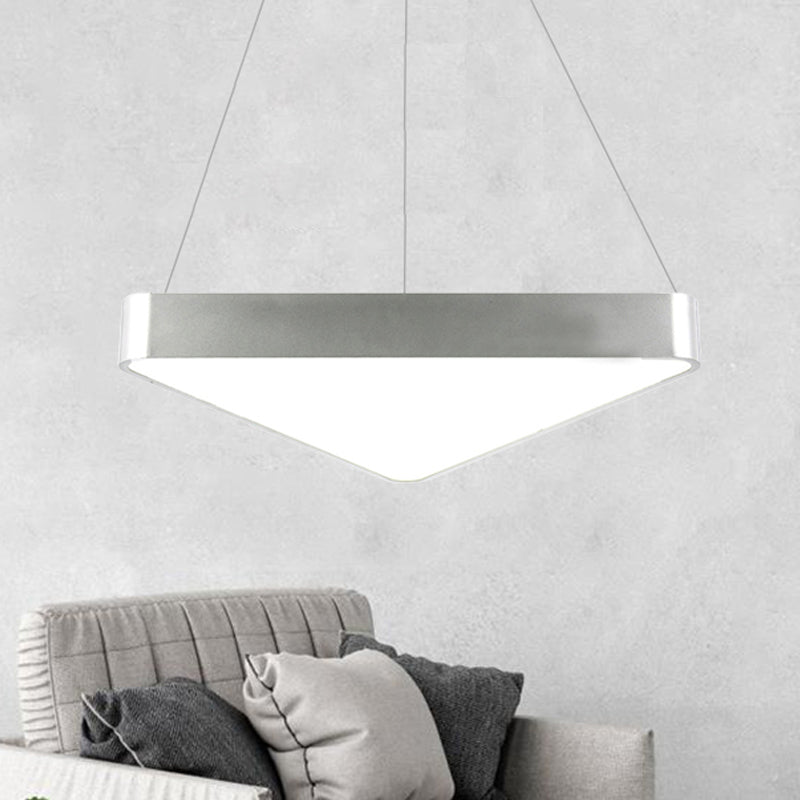 Ariella Modern Triangle Pendant: Light Up Your Space with Style and Warmth