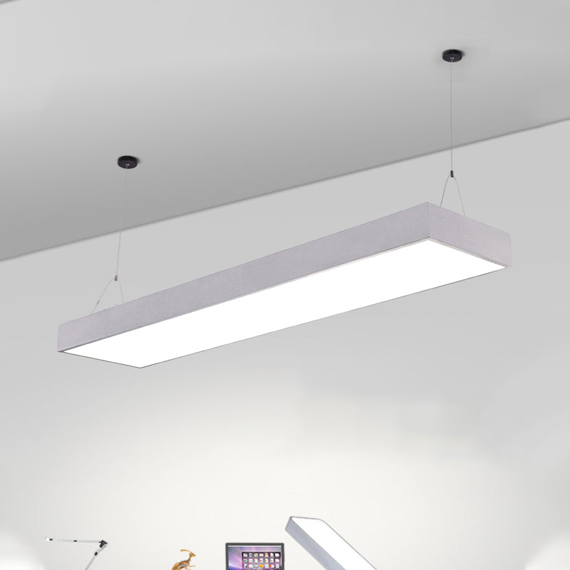 Callie Modern Pendant - Sleek Rectangular LED Light with Adjustable Length