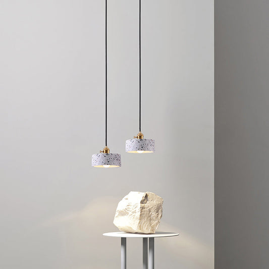 Daniela Modern Terrazzo Pendant - Adjustable Hanging Light with Rotary Switch