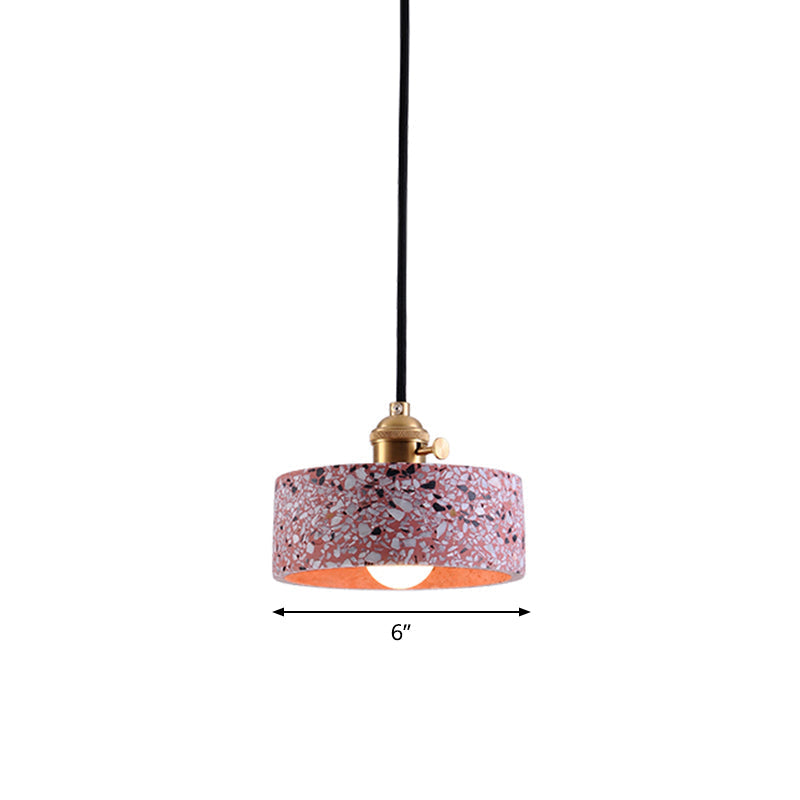 Daniela Modern Terrazzo Pendant - Adjustable Hanging Light with Rotary Switch