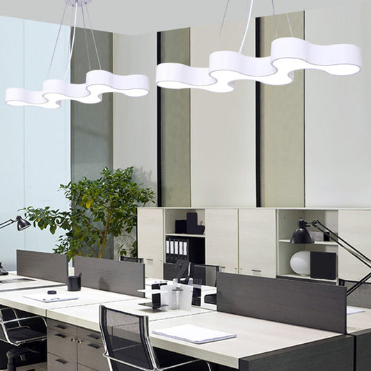 Blake - Modern LED Pendant Light with Irregular Shade (Black or White)