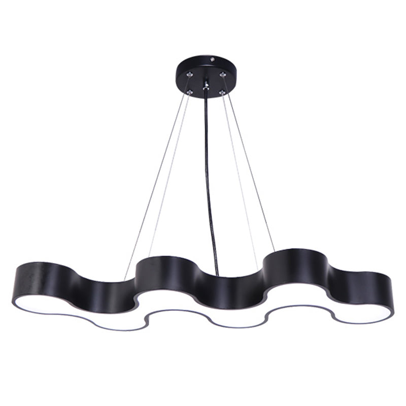 Blake - Modern LED Pendant Light with Irregular Shade (Black or White)