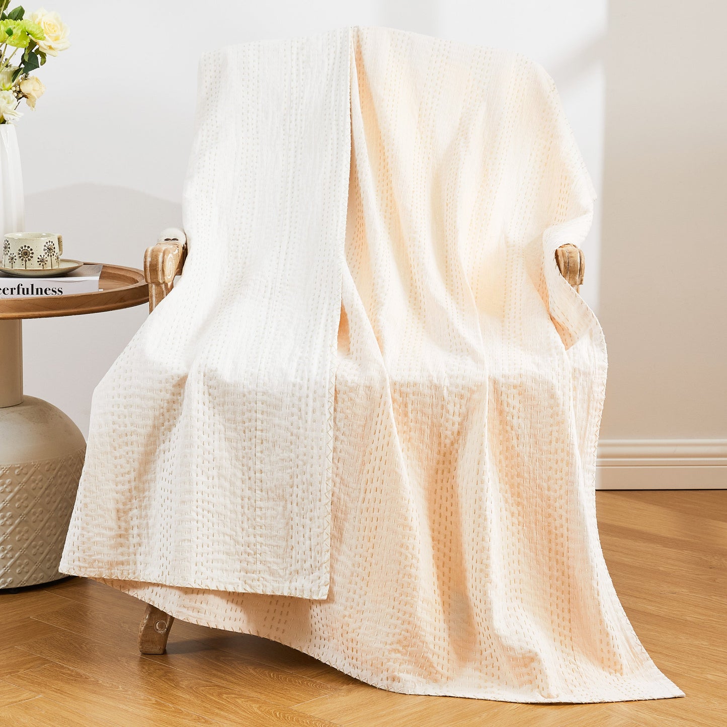 Hand Stitched Reversible Kantha Throws