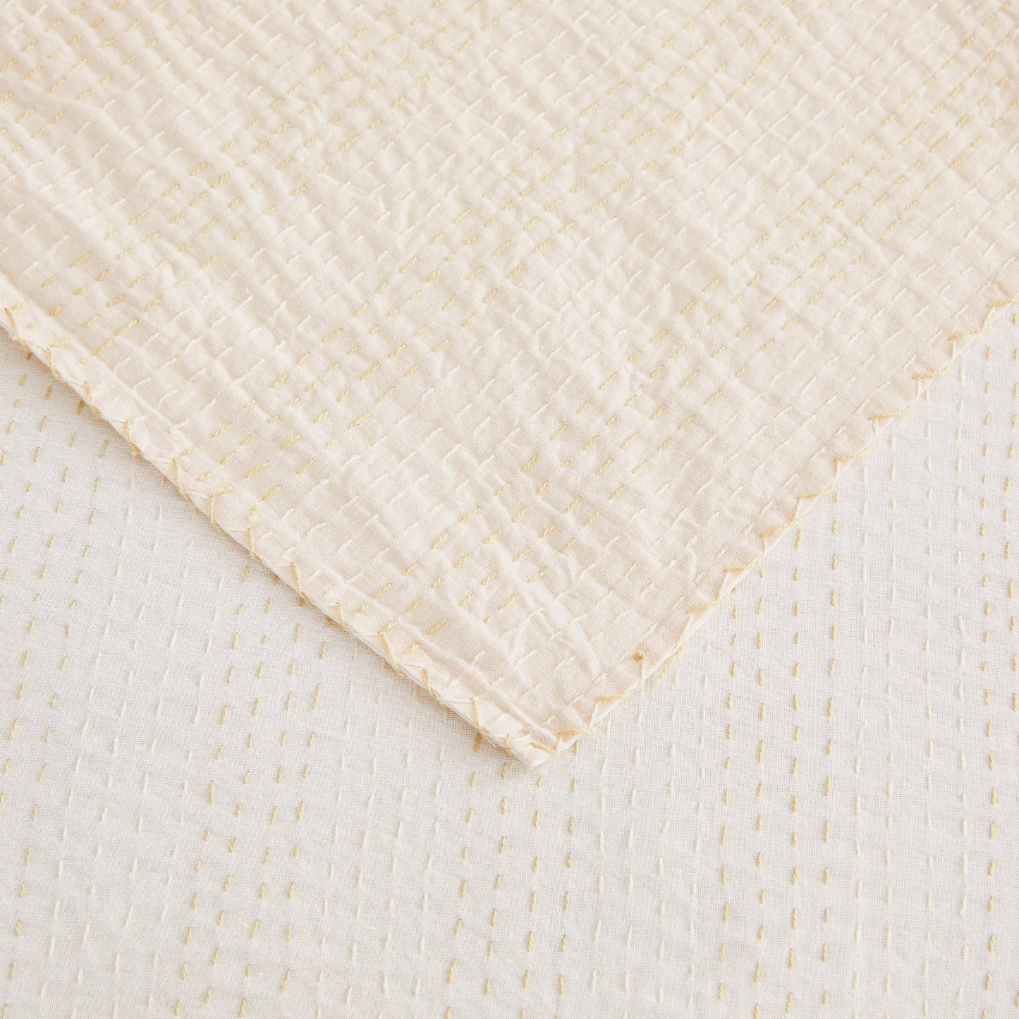 Hand Stitched Reversible Kantha Coverlets