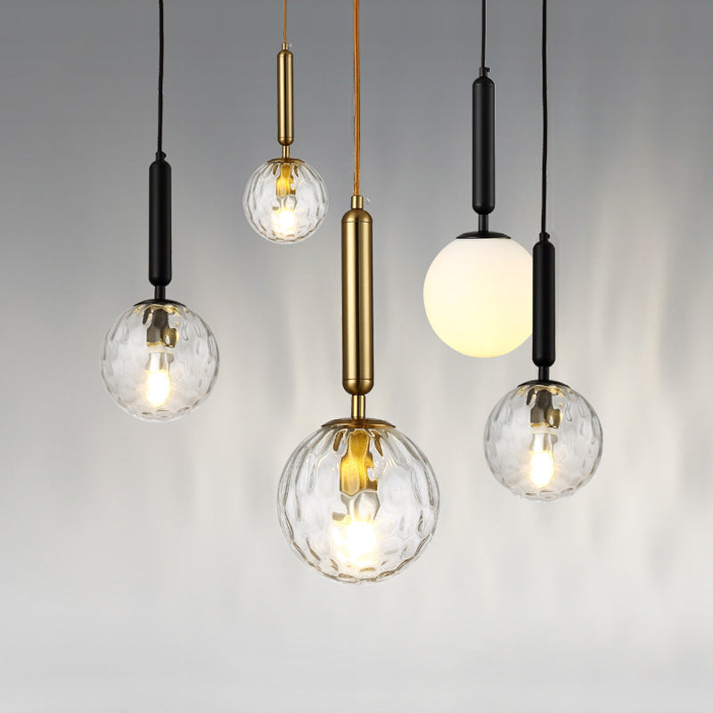 Brynn Modern White Glass Globe Pendant: Illuminate Your Space with Timeless Elegance